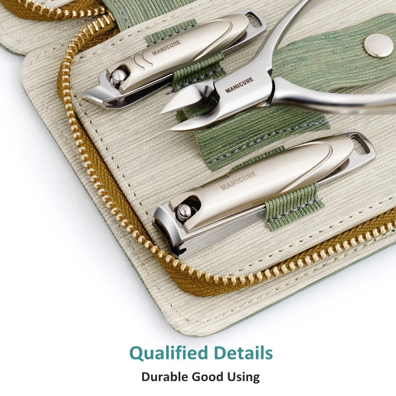 Manicure Set Pedicure Sets Nail Clipper Stainless Steel Professional Nail Cutter Tools with Travel Case Kit Christamas Gift