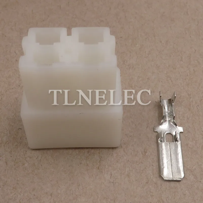 7122-2840 4 Pin Cách 6.3 Mm Unsealed Bộ Tự Động Dây Điện Dây Nịt Nam Nữ Cổng Kết Nối Cảm Biến Oxy Cắm