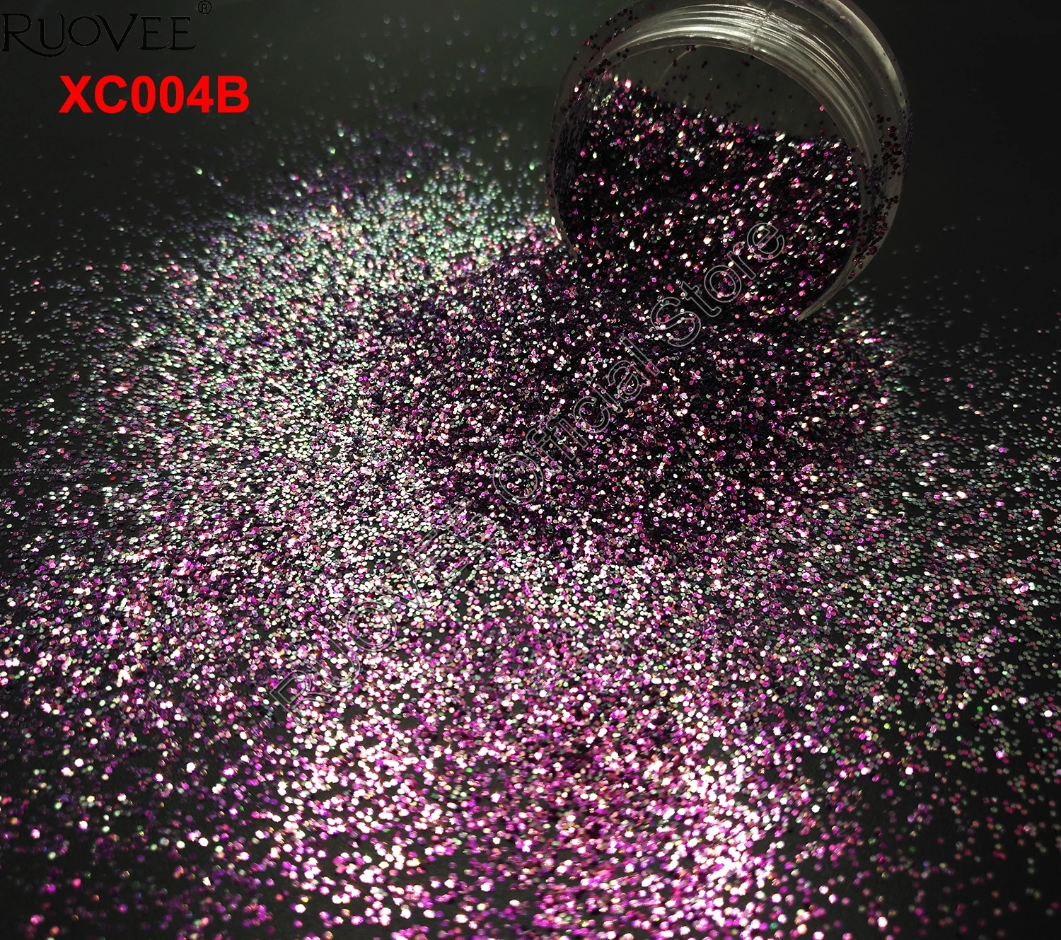 5COLORS Chameleon Glitter Mixed Metallic Luster 0.4MM Hexagon Shape Dust Nail Art for Craft Makeup Facepainting DIY Accessories