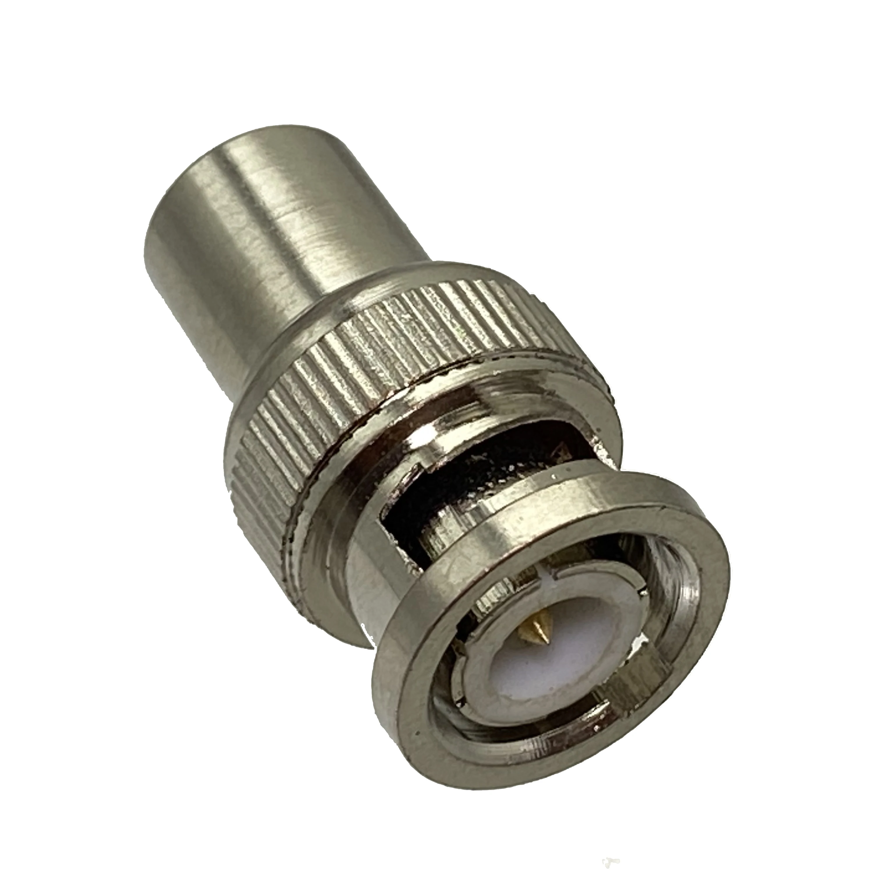 1Pcs Connector Adapter Bnc Stekker Iec Pal Dvb-T Stekker Rf Coaxiale Converter Wire Terminal Nieuwe Messing