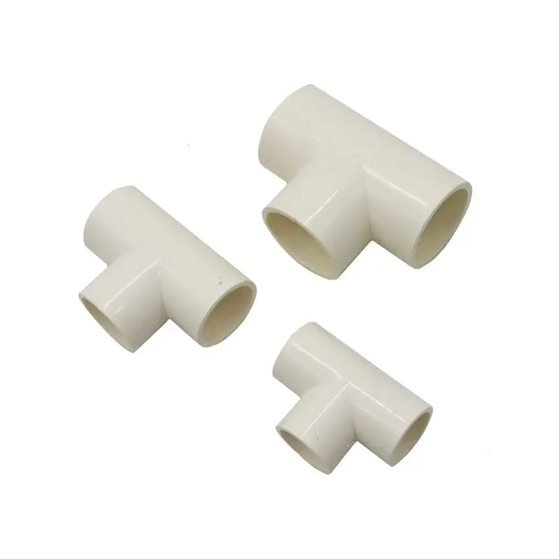 DN15 DN20 DN25 PVC tube tee water splitter Hot Melt 1/2 3/4 1inch water pipe connector 1pcs