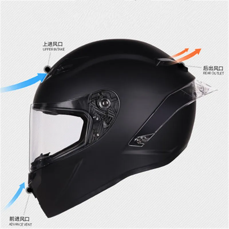 Full Face Motorcycle Helmet Motocross Racing With Rainbow Visor Helmet Casco De Moto Capacete Dot Approved Kask Matte Black