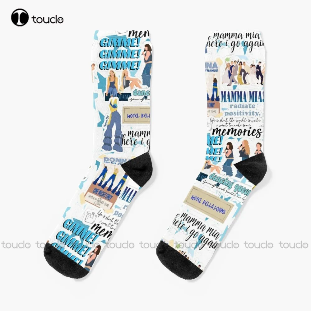 Mm Mamma Mia Poster Socks He Office Socks Personalized Custom Unisex Adult Teen Youth Socks Halloween Christmas Gift Fashion New