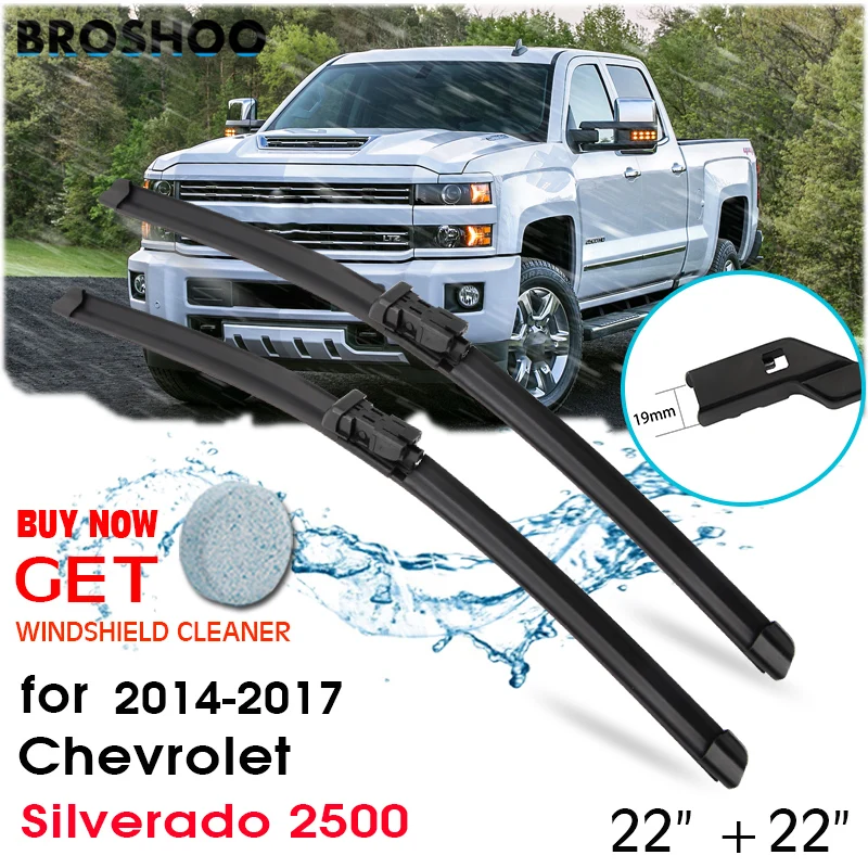 

Car Wiper Blade Front Window Windscreen Windshield Wipers Blades Auto Accaessories For Chevrolet Silverado 2500 22"+22"2014-2017