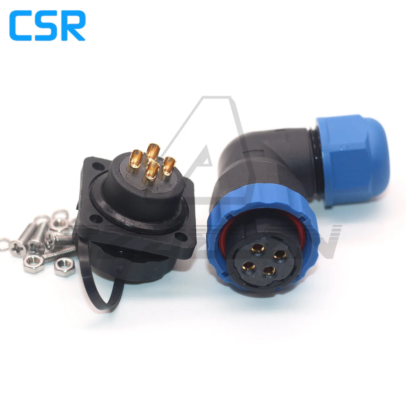 SD20 1 2 3 4 5 6 7 8 9 10 12 14pin Right Angle Waterproof Connector Female Plug And Male Socket IP68 CE SGS ROHS Certification