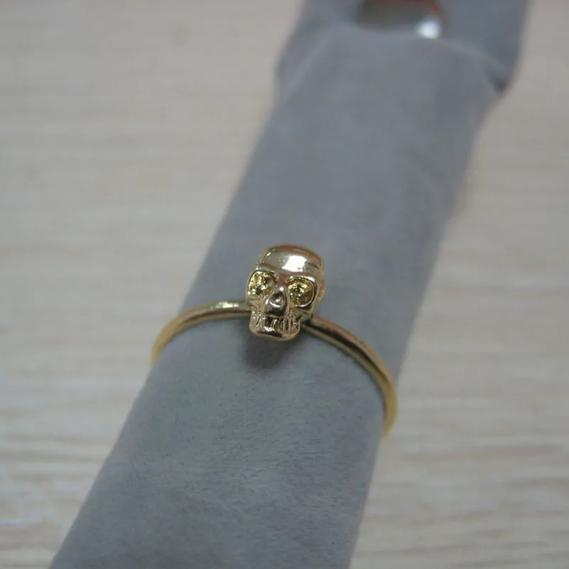 3pcs /set，ghost head ring skull ring punk style ring, many colors are available, good luck