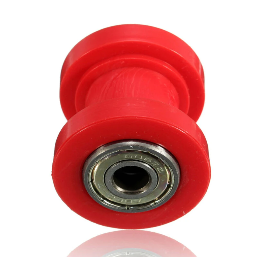 1pc ATV Parts Chain Roller Slider Tensioner Pulley Wheel Guide Red 8mm Accessories For Dirt Bike ATV