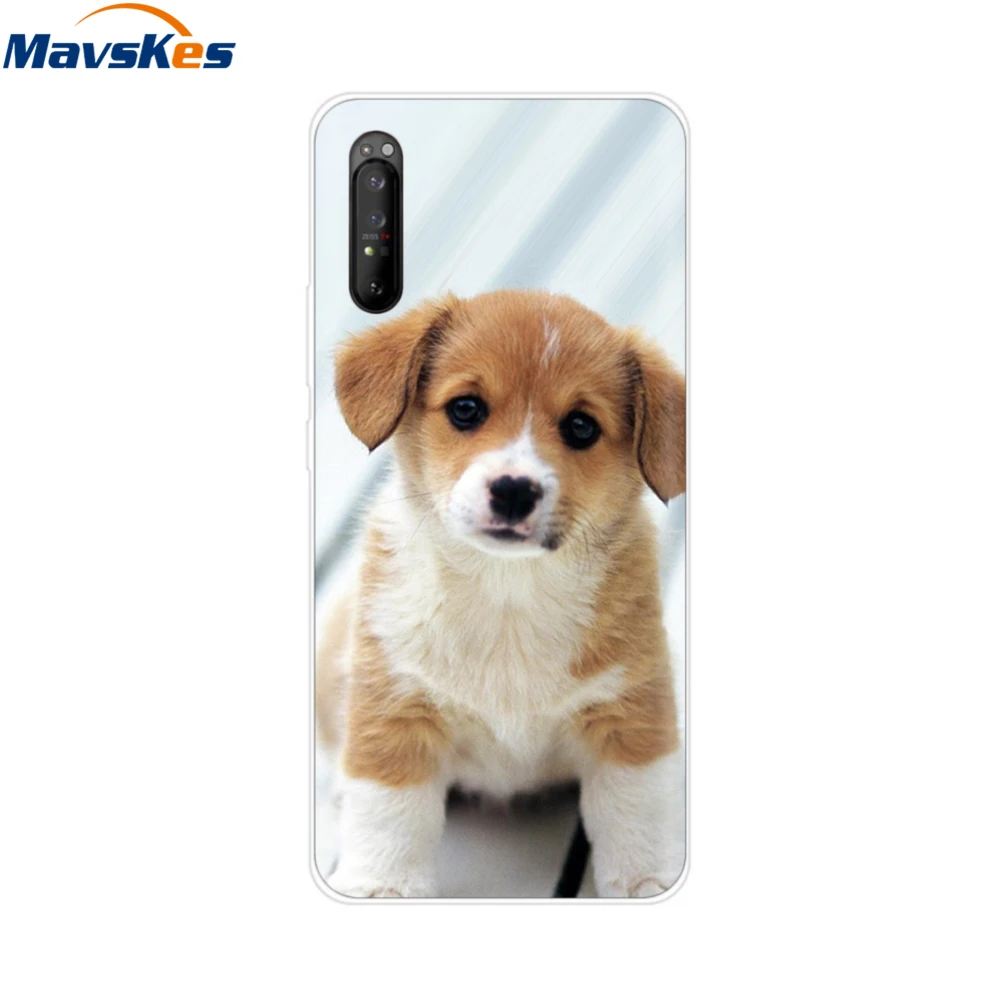 For Sony Xperia 1 II Case Silicone TPU Print Soft Cartoon Back Cover For Sony Xperia 10 II Xperia1 II Xperia1II Phone Case Coque