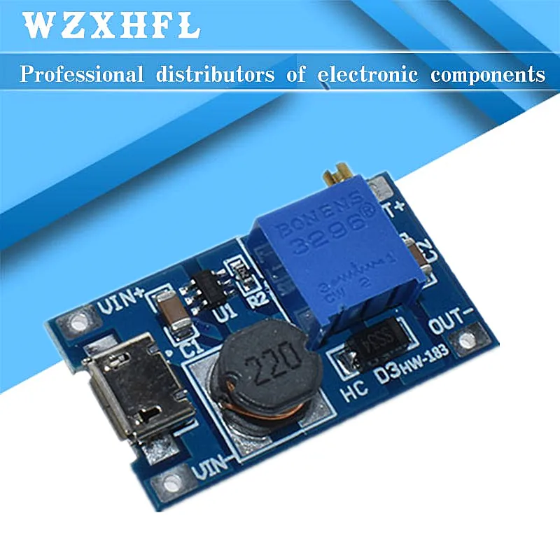 5 Pcs MT3608 DC-DC Step Up Converter Booster Voedingsmodule Boost Step-Up Board Max Output 28V 2A Voor Arduino