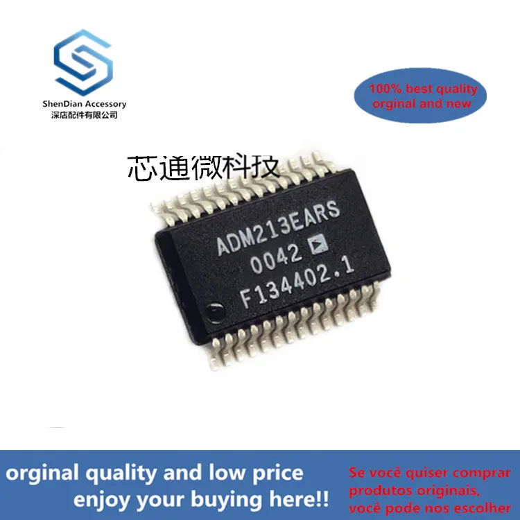 

10pcs 100% orginal new ADM213EARS ADM213 SSOP-28 EMI/EMC-Compliant, ±15 kV ESDProtected, RS-232 Line Drivers/ (can work perfect)