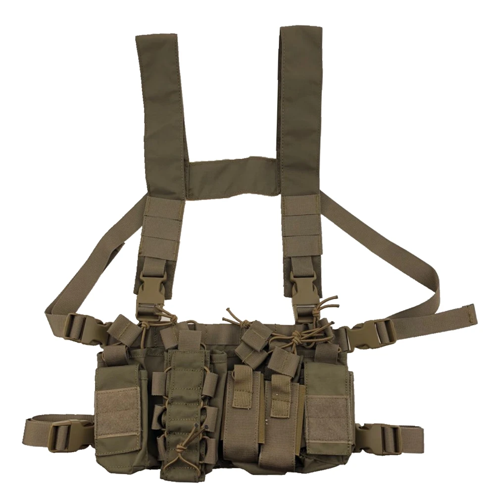 Multicam Tactical Ammo Chest Rig wymienna kamizelka myśliwska Airsoft Paintball z etui na magazynek AK 47/74