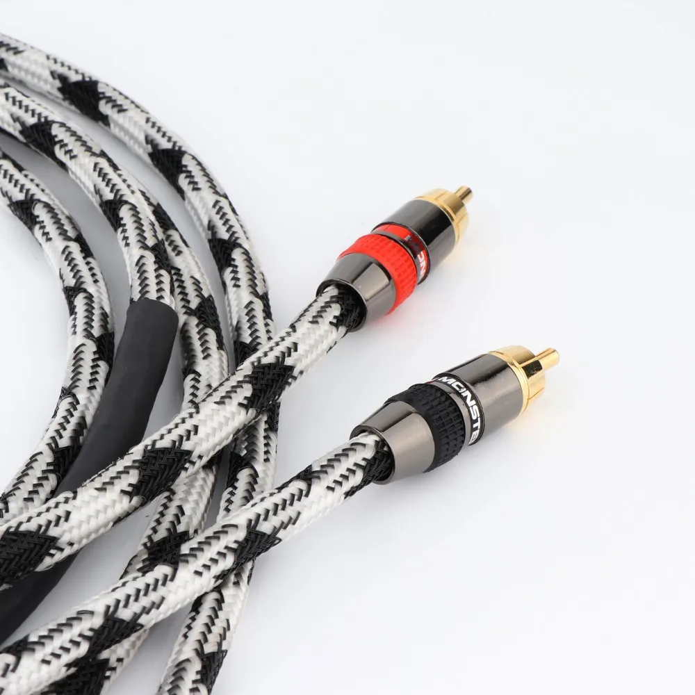 Preffair X401 Hifi OFC Cabo RCA de cobre macho para macho Cabo RCA interconexão cabo de áudio HiFi