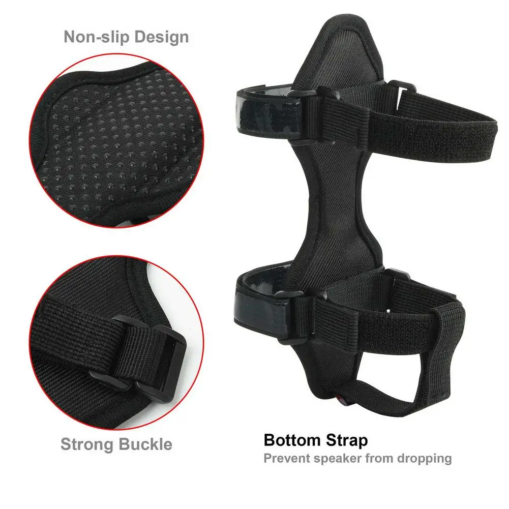 Adjustable Bike Bottle Cage Mount Holder Strap B luetooth Speaker Mount Strap Holder Nylon Riding Kettle Strap Bicycle Equipment