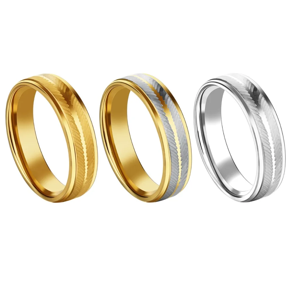 Herren 6mm geschnitzte Edelstahlringe Silber Farbe Fingerring Verlobung Eheringe Paar Liebhaber Schmuck Größe 6,5-11,5 – Detail 7