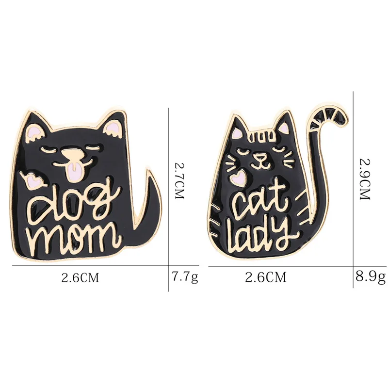 Lapel Pins Cat Dog Brooches Badges Backpack Accessories Enamel Pins Cute Jewelry Gift For Friends Brooch Enamel Pin Broche