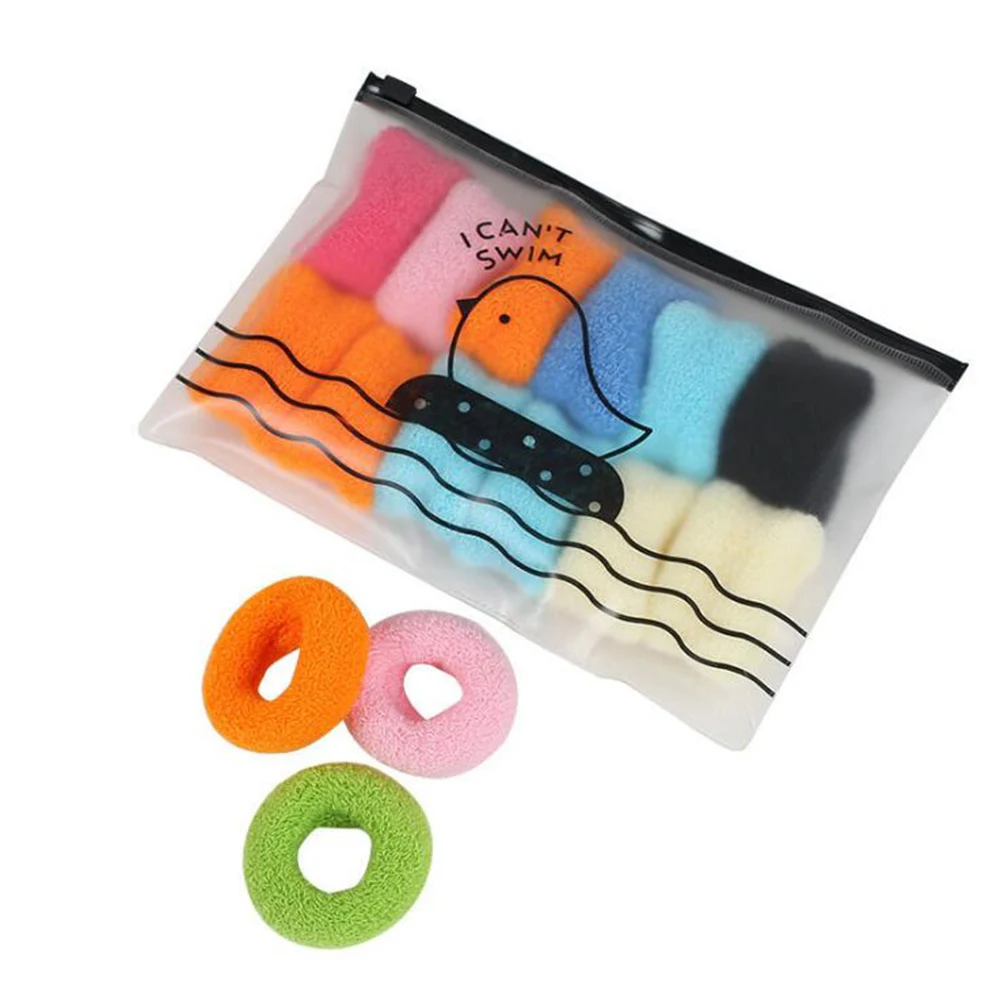 Colorful Wide Hair Scrunchie Elastic Hair Rubber Bands Ring For Women Girls Headwear Ponytail Holder Hair Accessories