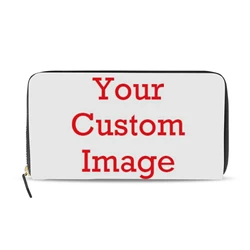 ALAZA New Clutch Wallet For Women Female Leather Custom Pattern Purse Card Holders Coin Phone Pocket Long Money Wallets Bolsas