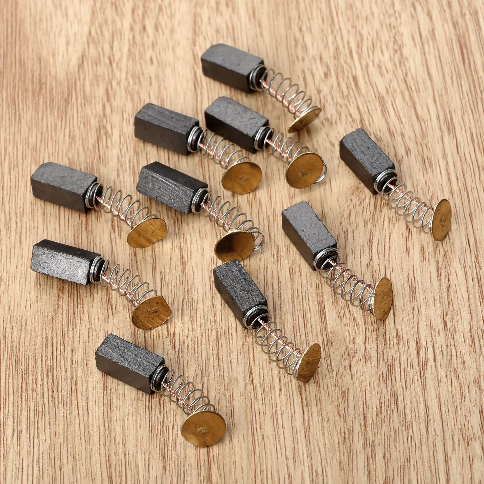 10Pcs/5Pairs Mini Drill Electric Grinder Replacement Carbon Brushes Spare Parts for Electric Motors Dremel Rotary Tool 6x6x6.5mm