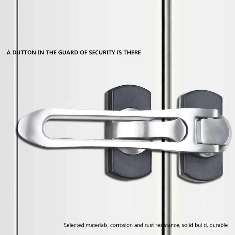 360 Degree Large Size Thick Anti-Theft Security Door Guard Plate Lock for Hotel Home Hotlinking Door Lock