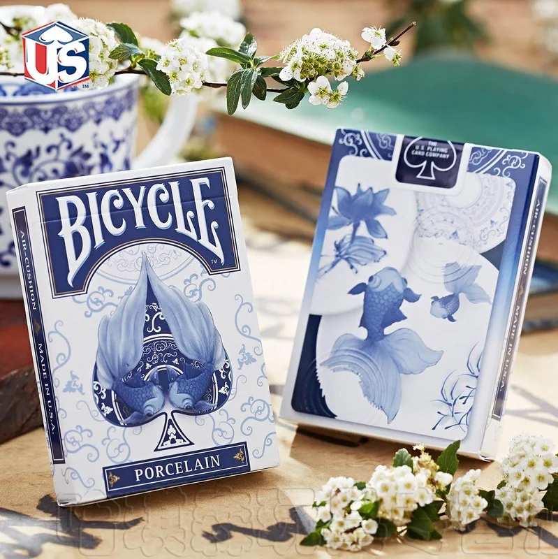 Bicycle Porcelain Playing Cards Chinaware Deck USPCC Collectible Poker Magic Cards Games Magic Tricks Props for Magician