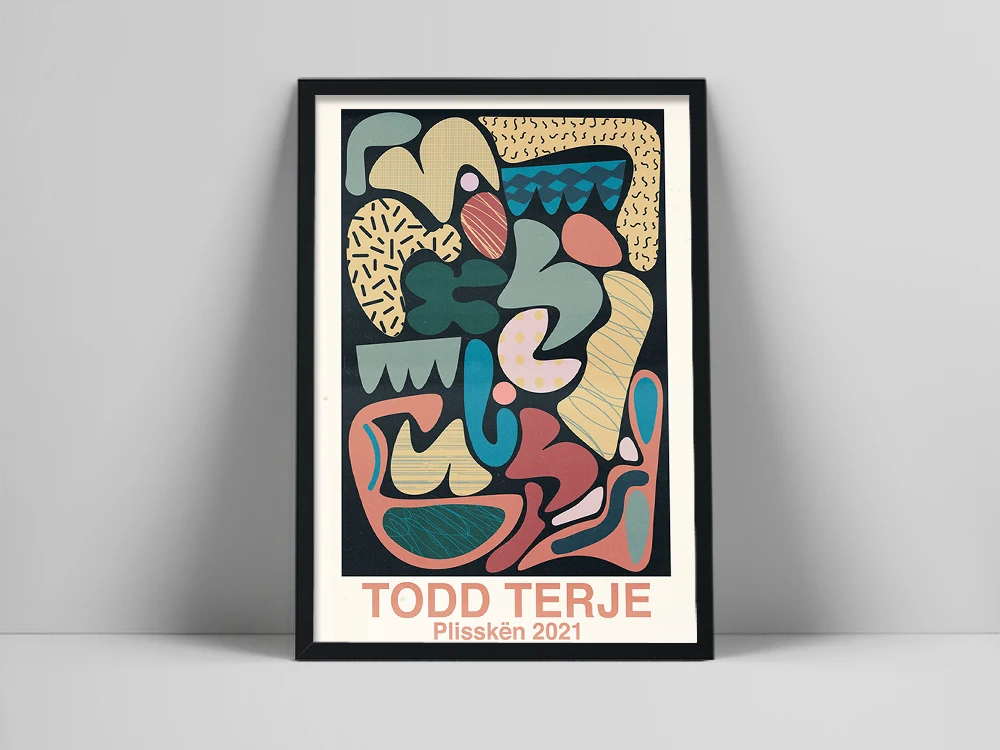 Todd Terje Gig Poster Popular Music Album Abstract Irregular Pattern Canvas Painting Wall Pictures For Living Room Home Decor