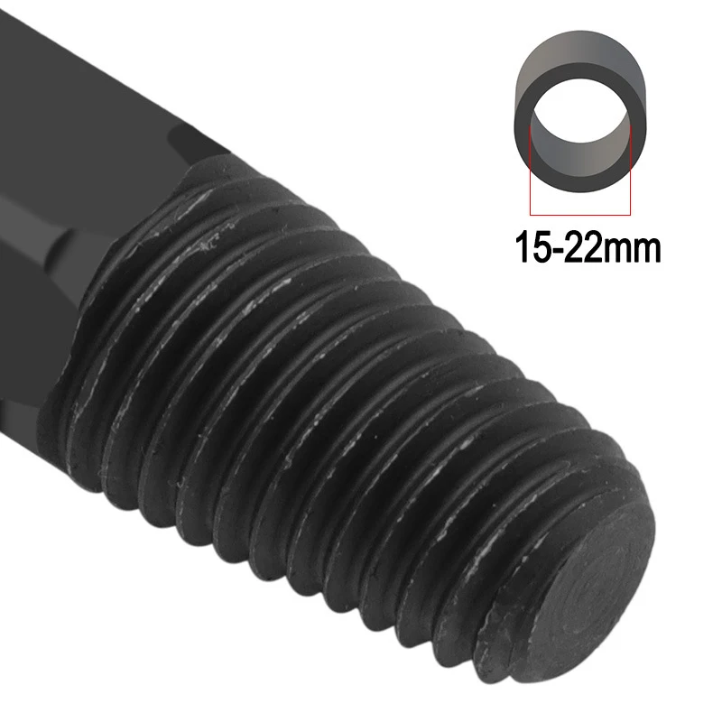 Herramienta de fontanero para reparación de tuberías de agua, juego de escariador manual, Extractor de tuberías rotas, válvula triangular, Extractor de cables rotos, 1 unidad