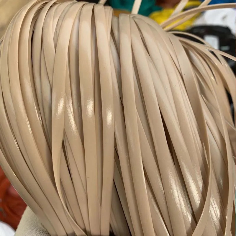 500g PE Flat Synthetic Rattan Material Handmade Weaving Plastic Cane For Knit Repair Home Basket Chair Table Sofa