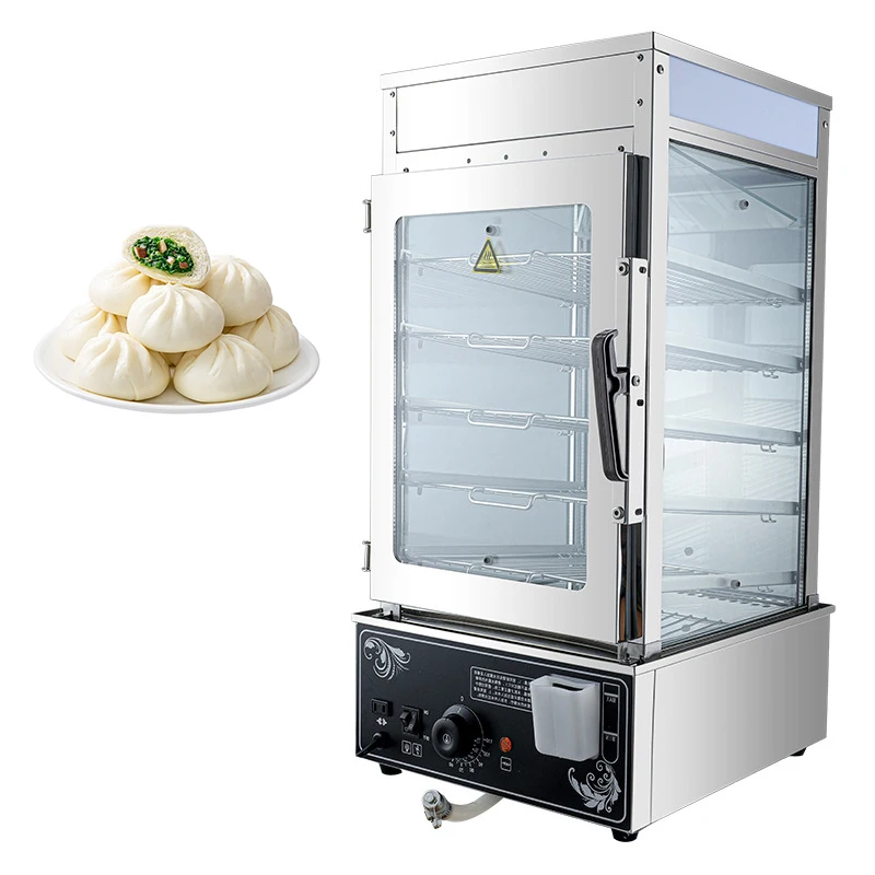 

Commercial Electric Food Steamer 220V Stainless Steel Bread Steaming Machine Steamed Stuffed Bun Steam Machine