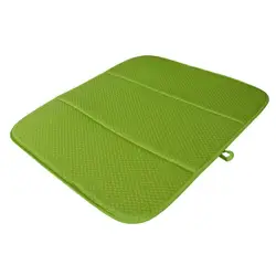 Sinland Soft Super Absorbent Household Dish Drying Mat Kitchen Waffle Weave Cloth Microfiber Cushion Pad XL 16inx18in 1 Pack