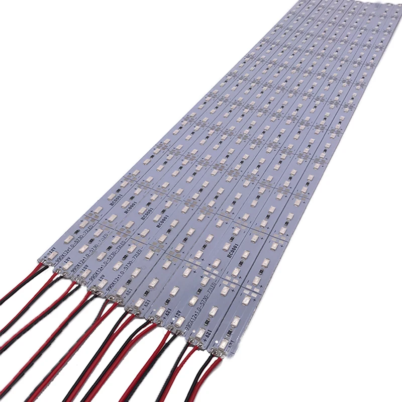 LED Plants Grow Lights DC 12V 5730 SMD LED Bar Lights for Aquarium Green house Lamp 10pcs 50CM
