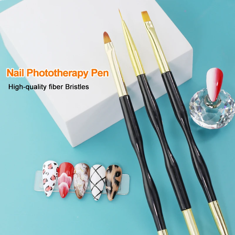 

NAILCO Painting Liner Soft Brush Bristles UV Gel Nail Polish Stripe Flower Acrylic Pen DIY Nail Art Design Self Manicure Tool