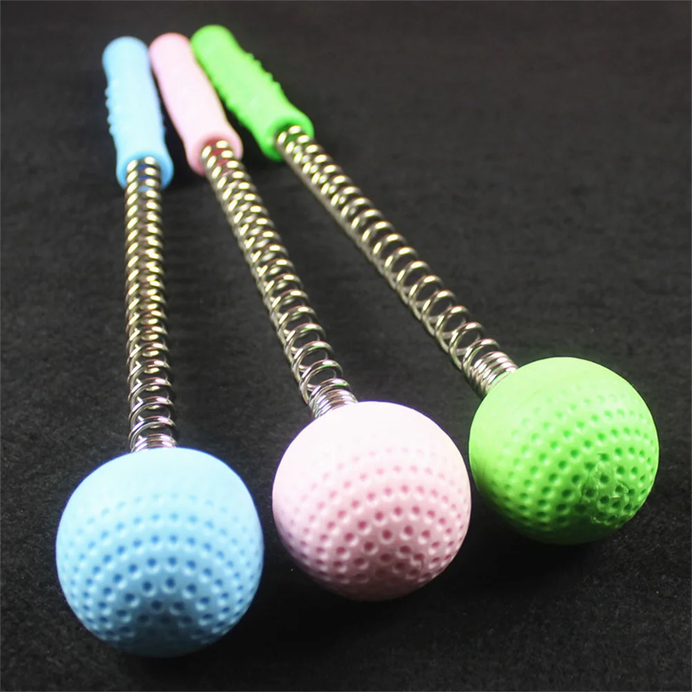 Manual Massage Hammer Stick Ball Body Massager Spring Elastic Knock Shoulder Arm Leg Hip Waist Whole Massage Tool