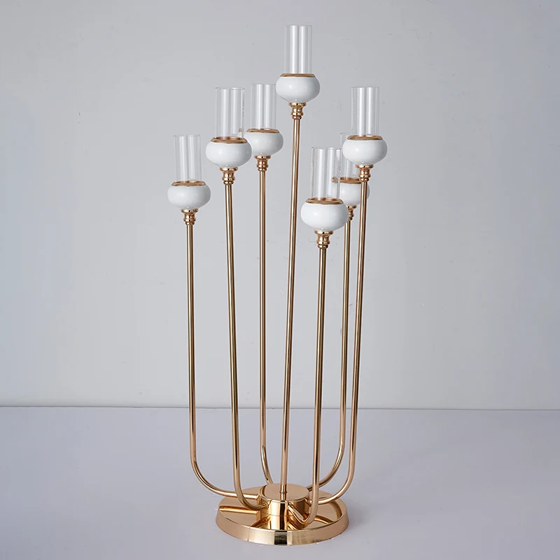 Acrylic Candelabras 90 CM Height 7 Arms Candle Holders Luxury Wedding Table Centerpiece Candlesticks Home Decoraion IM803