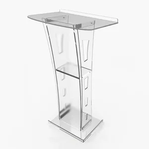 Acrylic podium pulpit, plexiglá pulpit to the school church, modern and thick, 45in 10 Main Pulpit Sales - №7