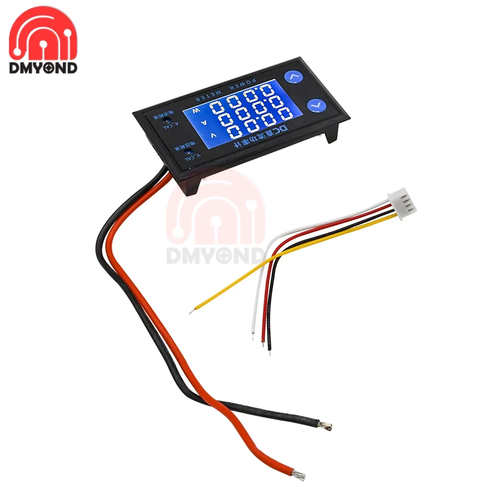 DC 0-200V 10A 2000W LCD Digital Voltage Current Power Meter Tester Car Voltmeter Ammeter Wattmeter Volt Detector 4/5 Digit DC 5V