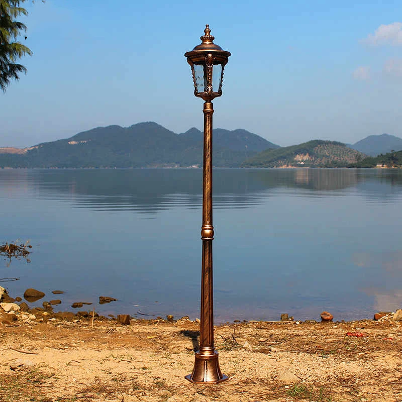 (H≈1.7M)Garden lamp landscape street lamp waterproof lawn retro outdoor lamp high pole outdoor