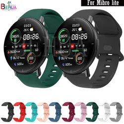 20mm Silicone WatchBand For Mibro lite Strap Replacement Bracelet For Xiaomi MiBro Color Air / Amazfit Bip S Lite WristStrap new