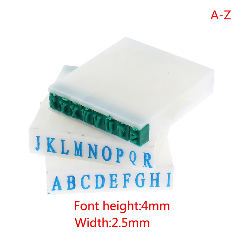 A To Z Letters English Stamp 1-9 Digital Symbol Seal Scrapbooking Office Seal