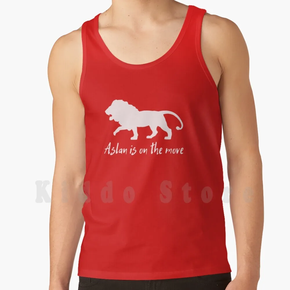 Aslan Is On The Move Tank Tops Vest Sleeveless Aslan Narnia Books Bookworm Thelionthewitchandthewardrobe