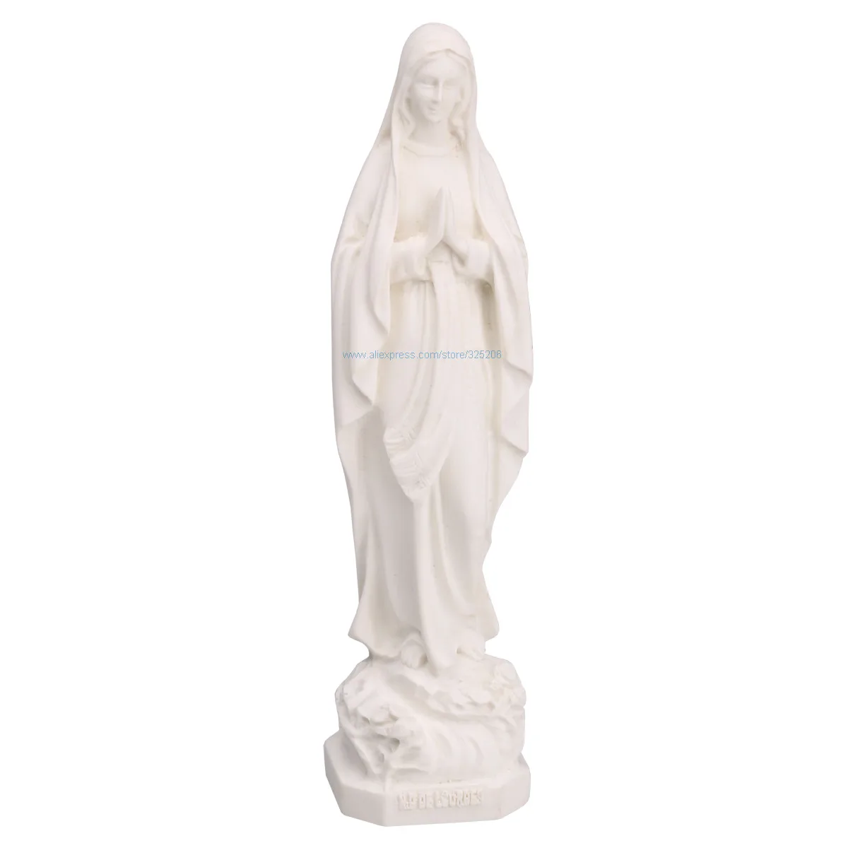 Blessed Madonna Praying Virgin Mary Statue Sculpture Holy Figurine for Catholic Church Home Decoration Souvenirs Gift 7.25inch