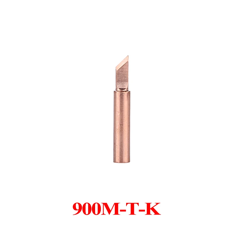 Pure Copper 900M-T Series Soldering Iron Tips 900M-T-K 900M-T-I Welding Sting Solder Iron Tip for 936 Soldering Rework Station