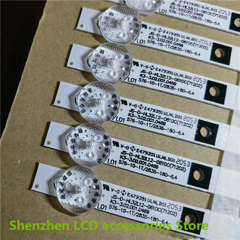 FOR LED32HD510A L32M16 LED32B100L  JS-D-HL32L12-061DC   576MM  6V  6LED   32 inch use  aluminium 100%new  LCD TV backlight bar