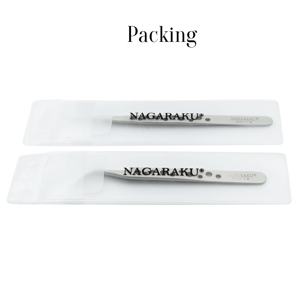 NAGARAKU Make-up Wimpern 2er-Set N-01 N-02 Wimpernpinzetten NH-12 NH-15 Präzisionswimpern ST-12 ST-15 Pinzette Edelstahl – Detail 12