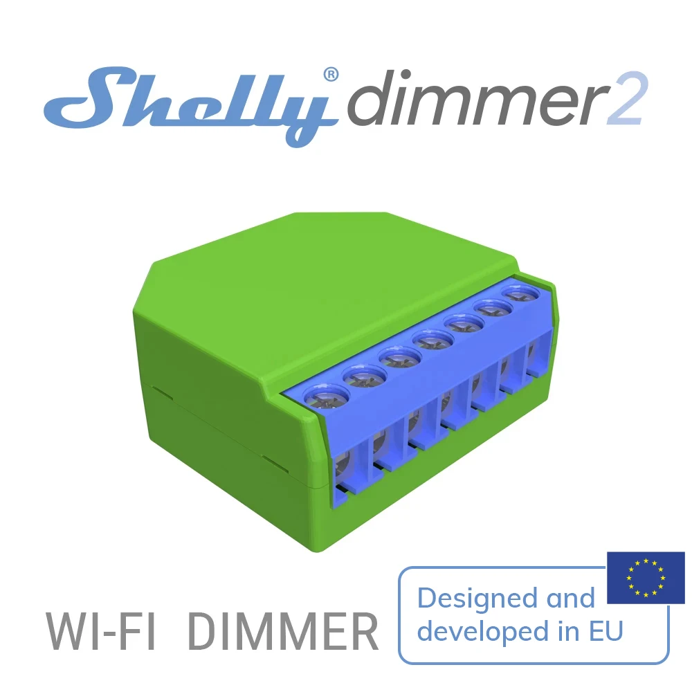 Shelly Dimmer 2 Smart Switch Mini WiFi Switch Mini Relay For Lights Wireless Compatible With Alexa Google Assistant No Neutral