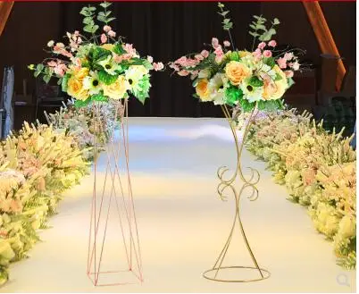 

New type of iron wedding props x flower rack Road Flower Guide decoration flower rack wedding dress shooting decoration wedding