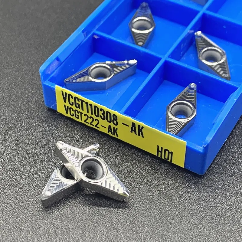 VCGT110304-AK HO1 VCGT110308-AK HO1, herramientas de corte de aluminio, máquina CNC, herramientas de carpintería de cobre y aluminio
