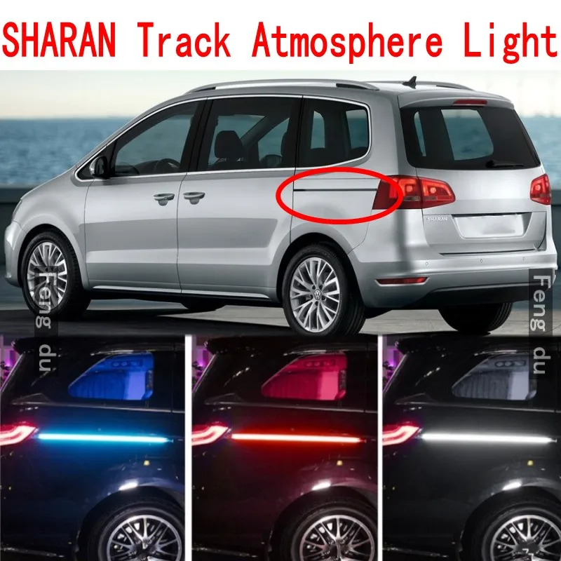 

2pcs For VW SHARAN LED Track Light Atmosphere Light Car Door Light Turn Light Driving Light Decorative Refit Accessories