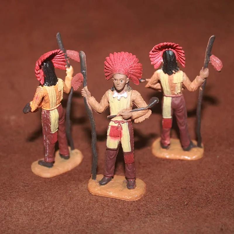 Simulation Indians Patriarch Miniatures Ornaments Girl Picking Fruit Women Carrying Children Action Figures Figurine Model Toys