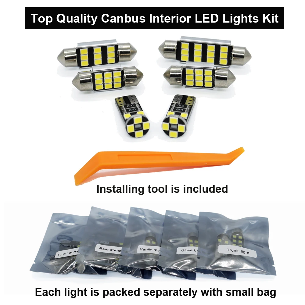 Zoomsee Canbus For Audi A1 8X A3 8L 8P 8V A4 B5 B6 B7 B8 A5 8T A6 C5 C6 C7 A7 A8 D3 Q3 Q5 8R Q7 4L Interior LED Car Light Kit