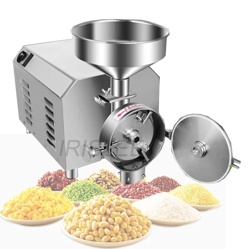 Commercial Fine Powder Grinder Electric Herbs Spice Corn Coconut Cereal Powder Grinding Grain Maize Powder Milling Machine